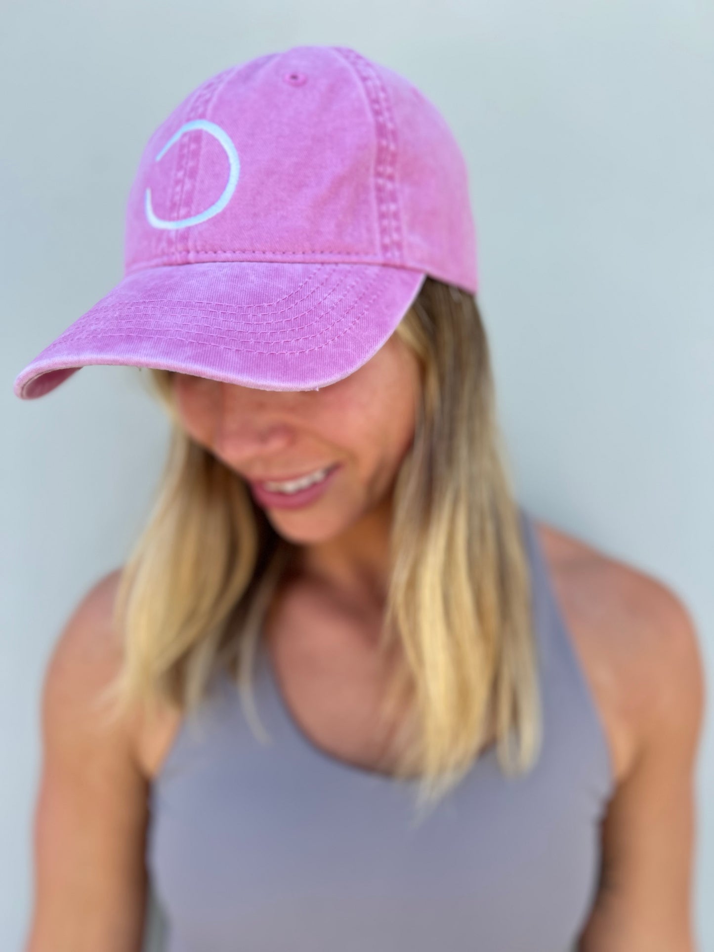 Pink Stonewash Cap