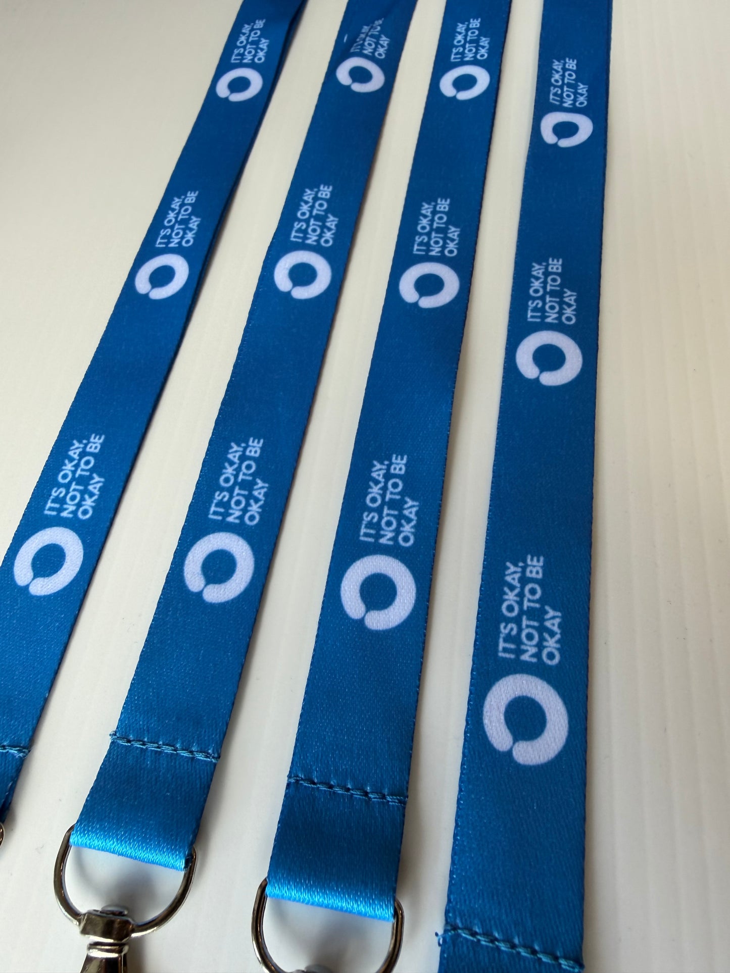 Blue lanyard with Safety Clip