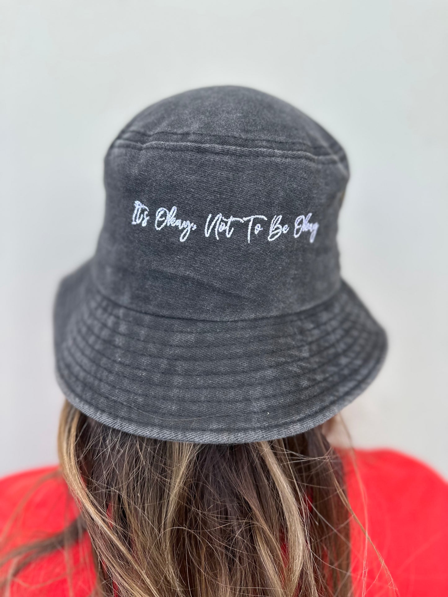 Black Washed Chino Bucket Hat