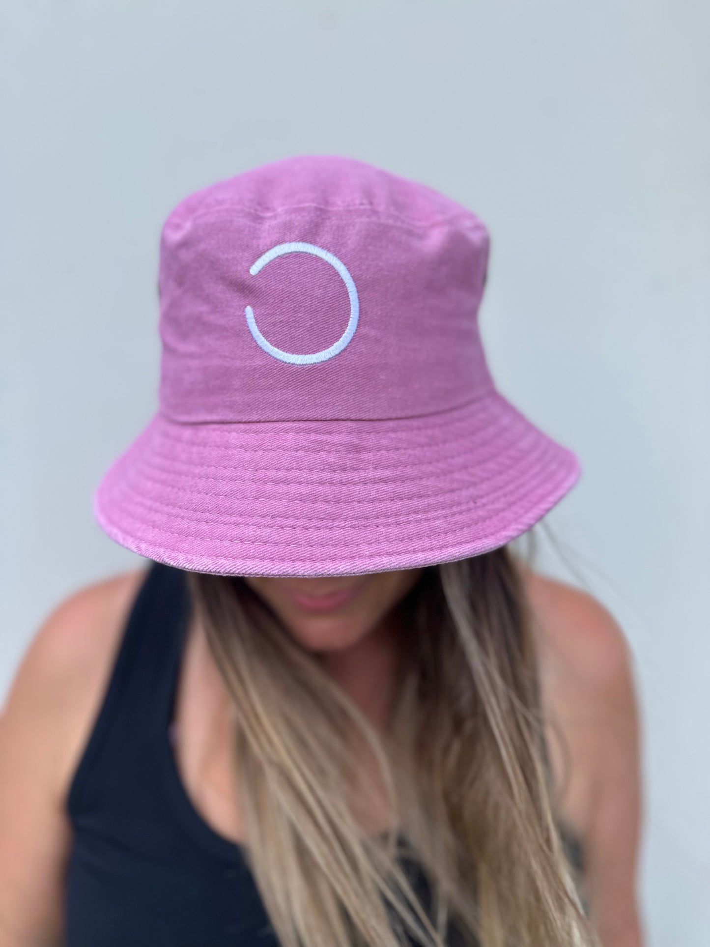 Light Pink Stonewash Bucket Hat
