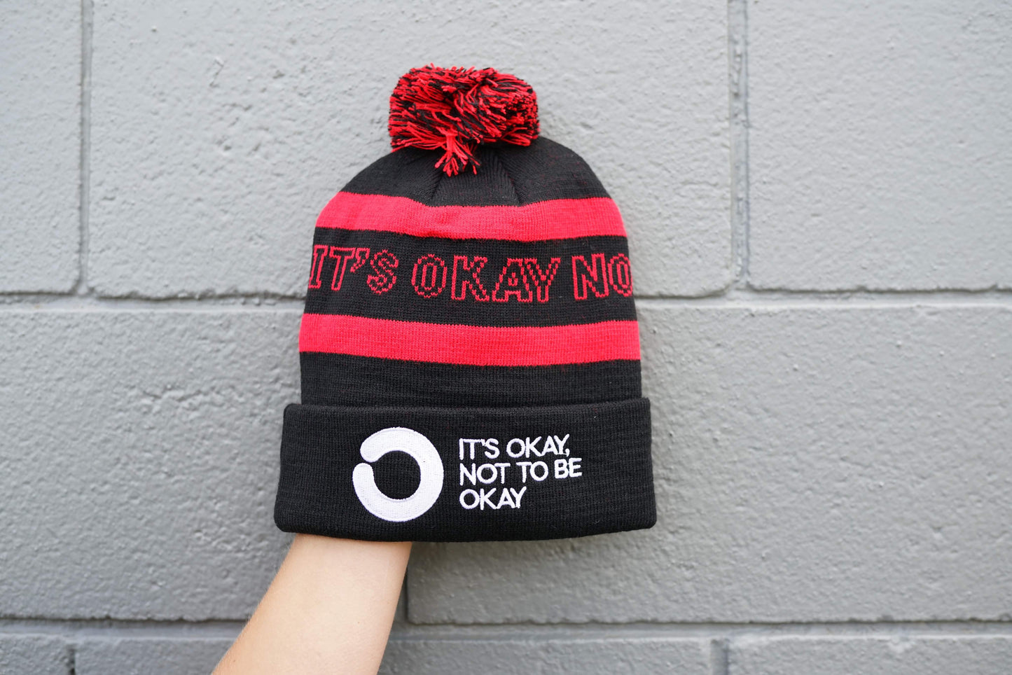 Black & Red Beanie