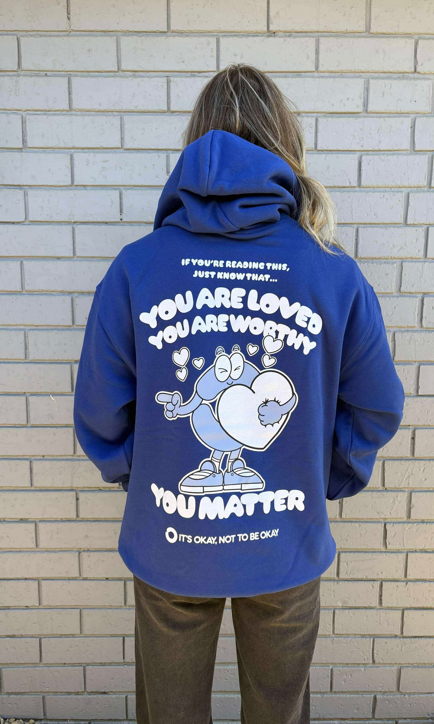 You Are Worthy Hoody - Unisex Royal Blue