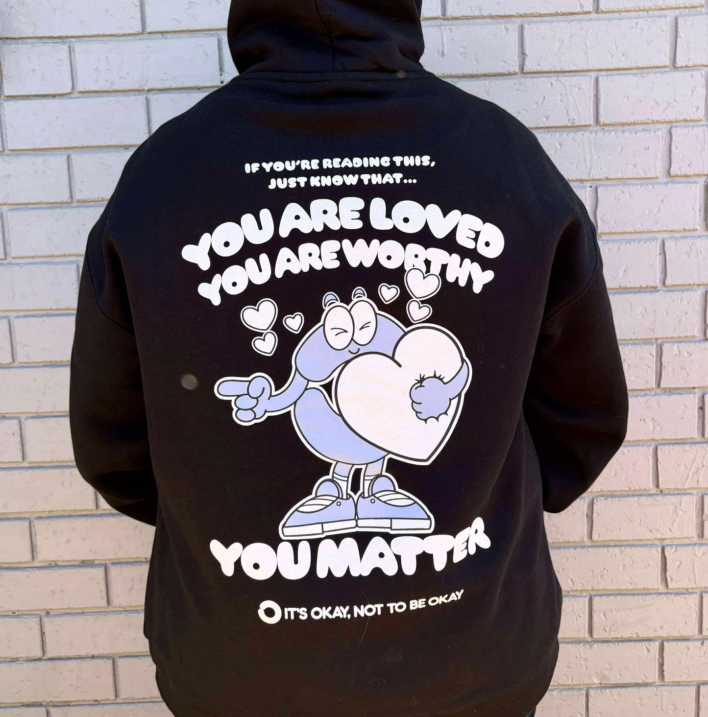 You Are Worthy Hoody - Unisex Black