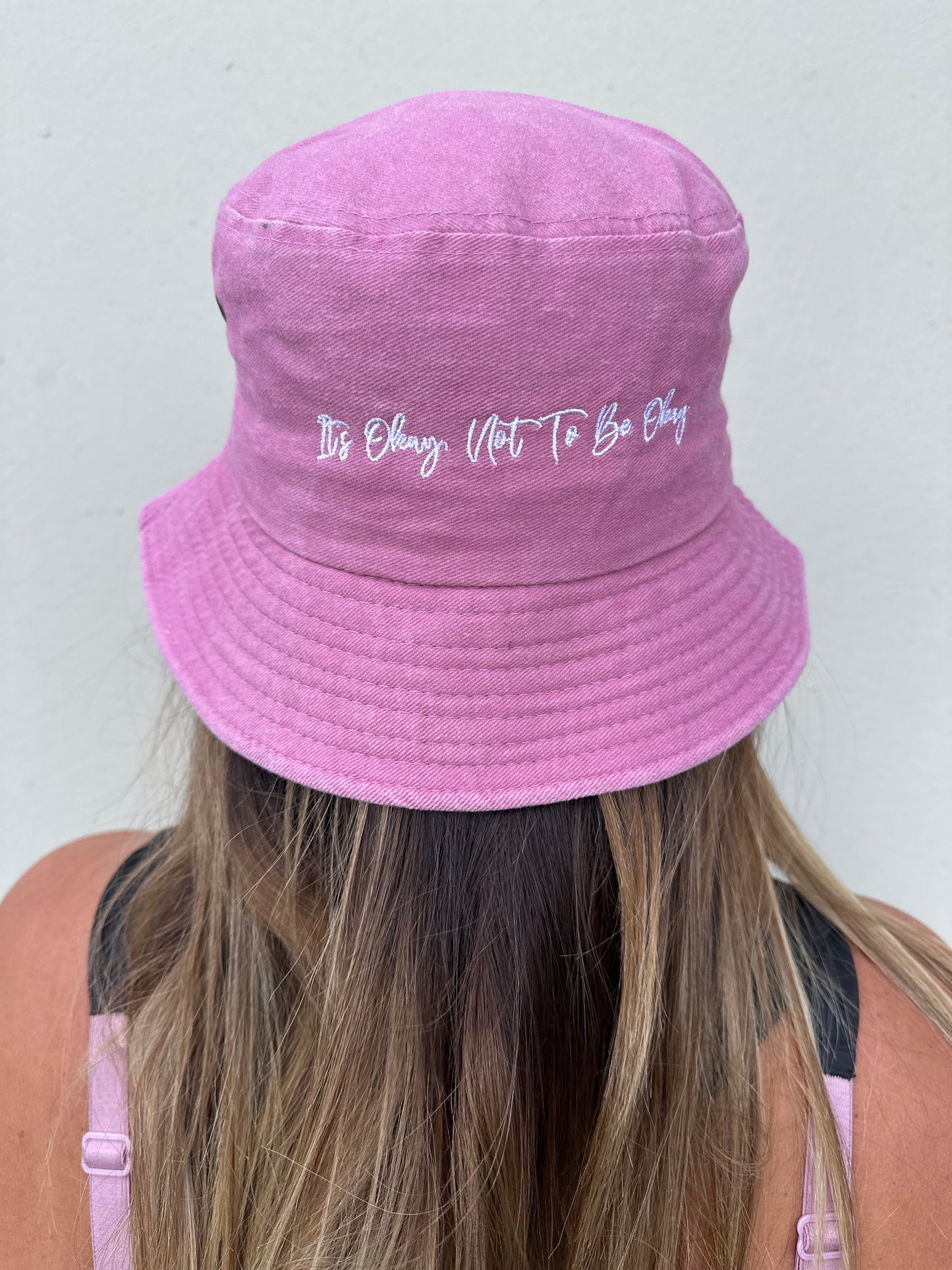Light Pink Stonewash Bucket Hat