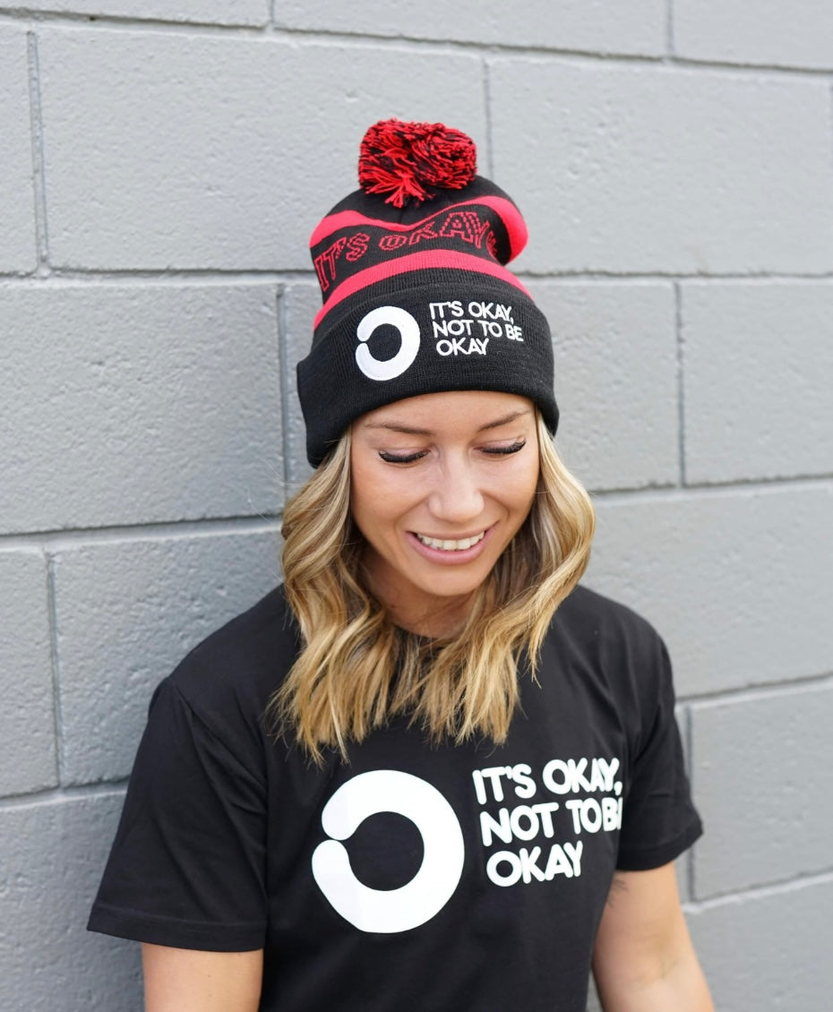 Black & Red Beanie