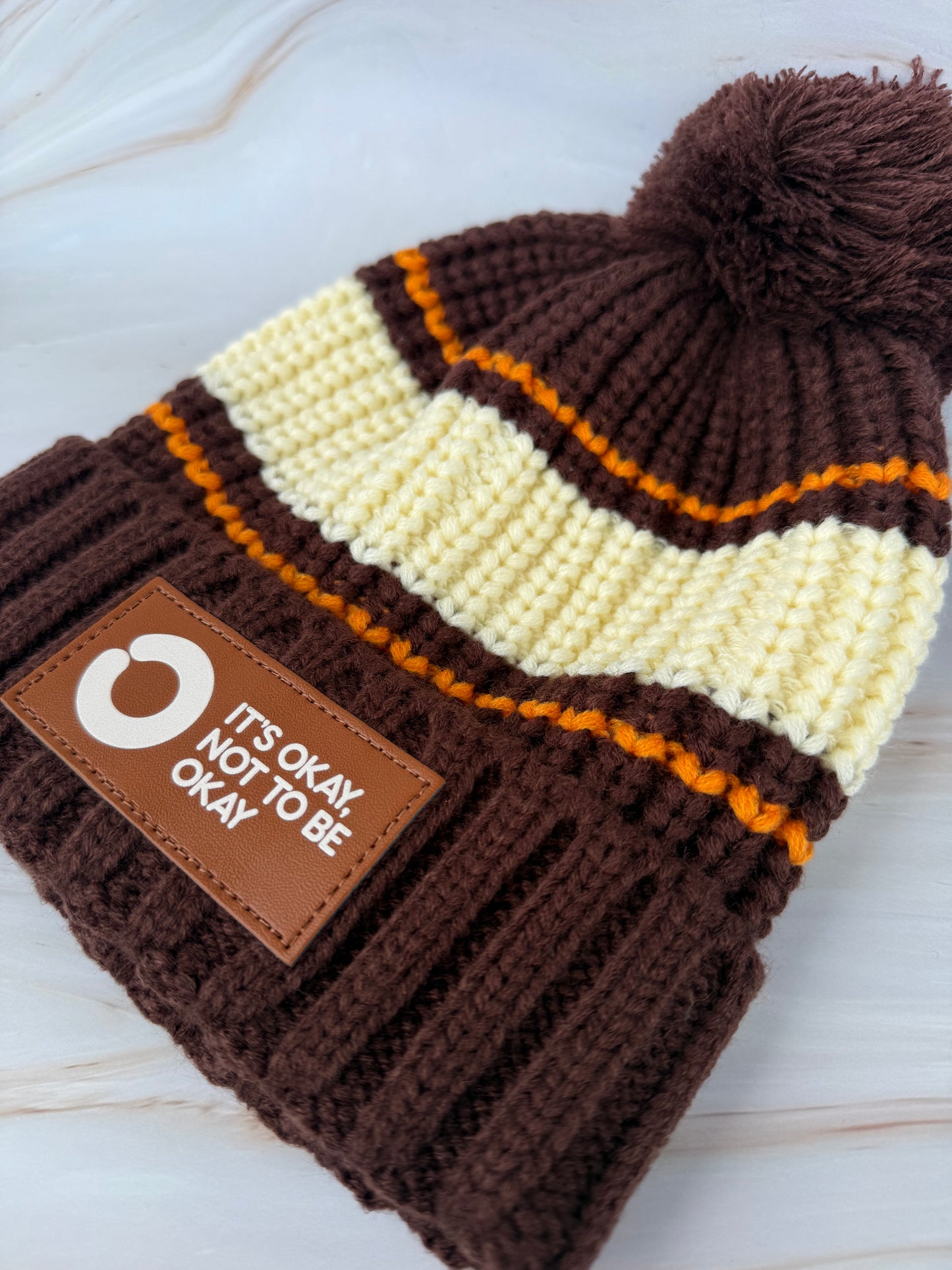 Unisex Vintage Brown Beanie