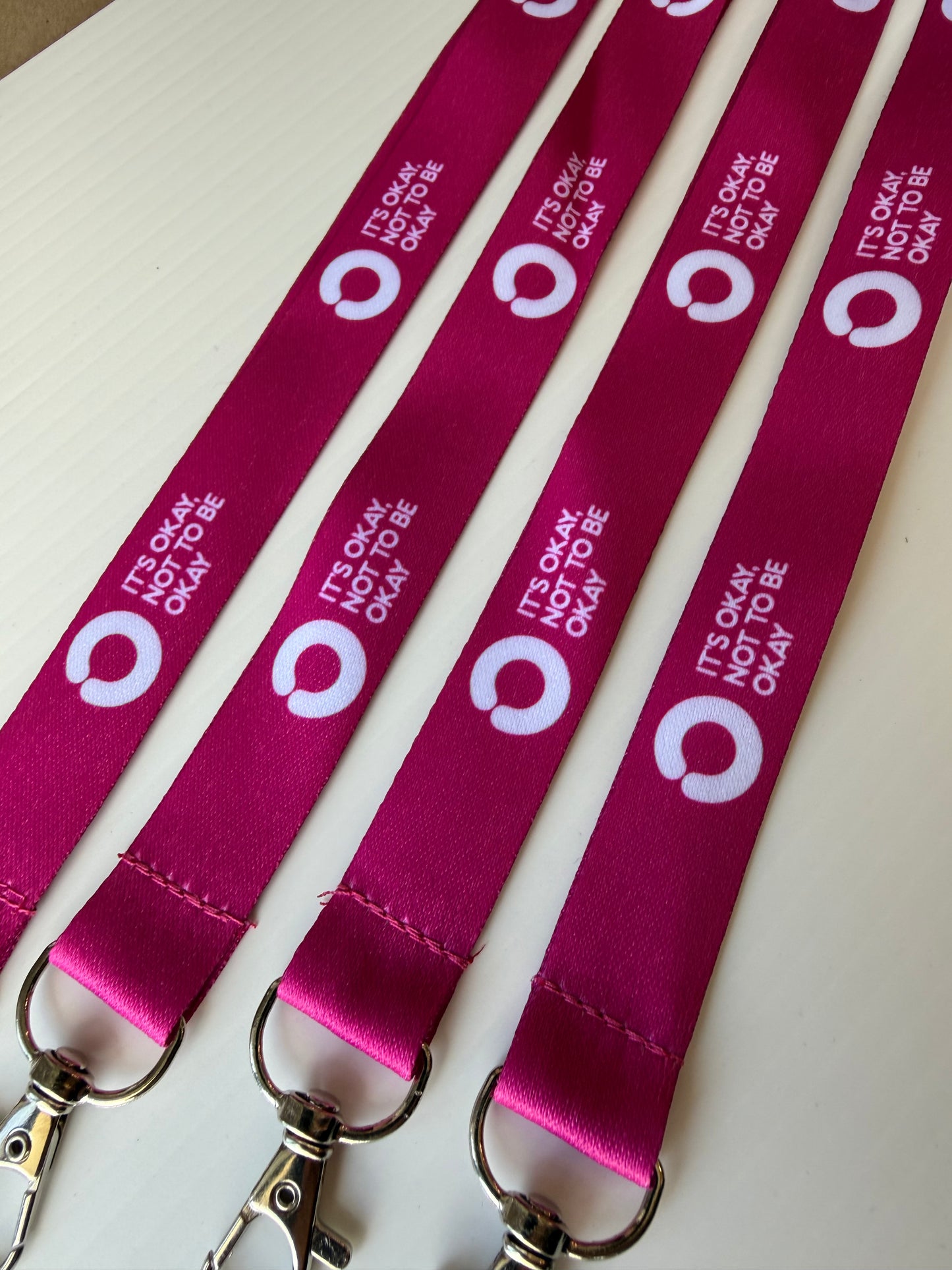 Pink Lanyard with Saftey Clip