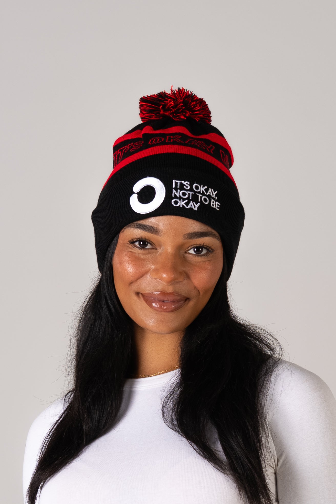 Black & Red Beanie