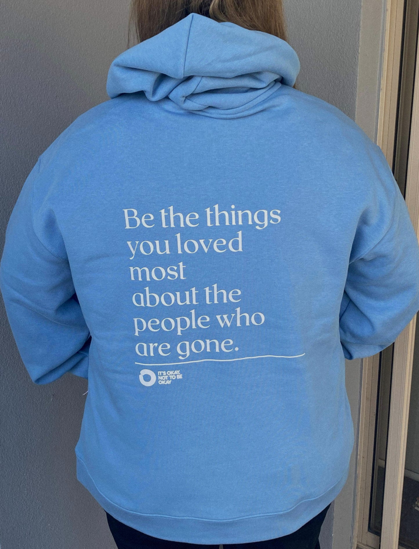 SALE! Blue Unisex Quote Hoody