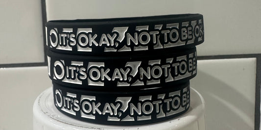 Zebra print - It’s okay, not to be okay wristband