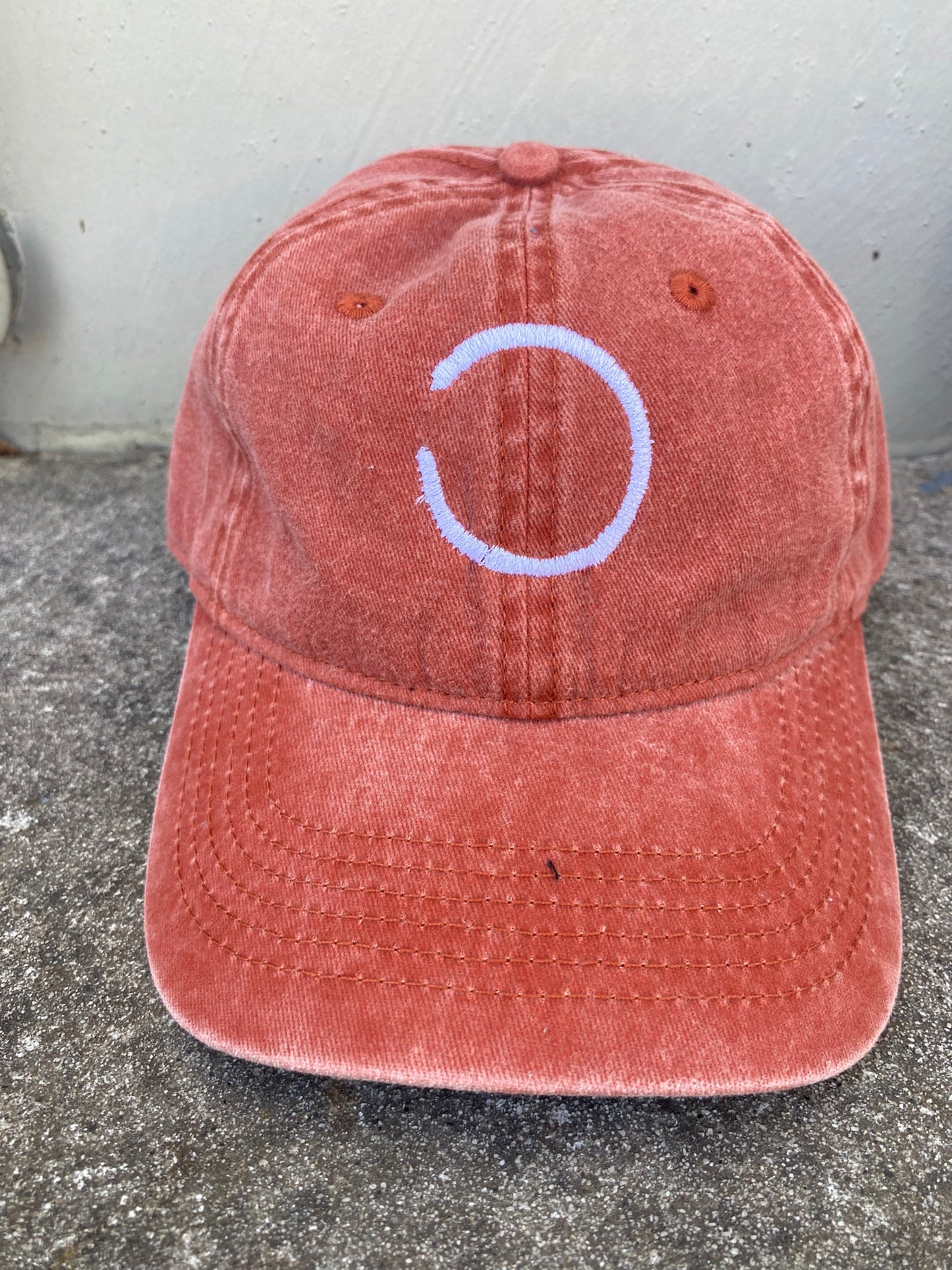 Orange Stonewash Cap