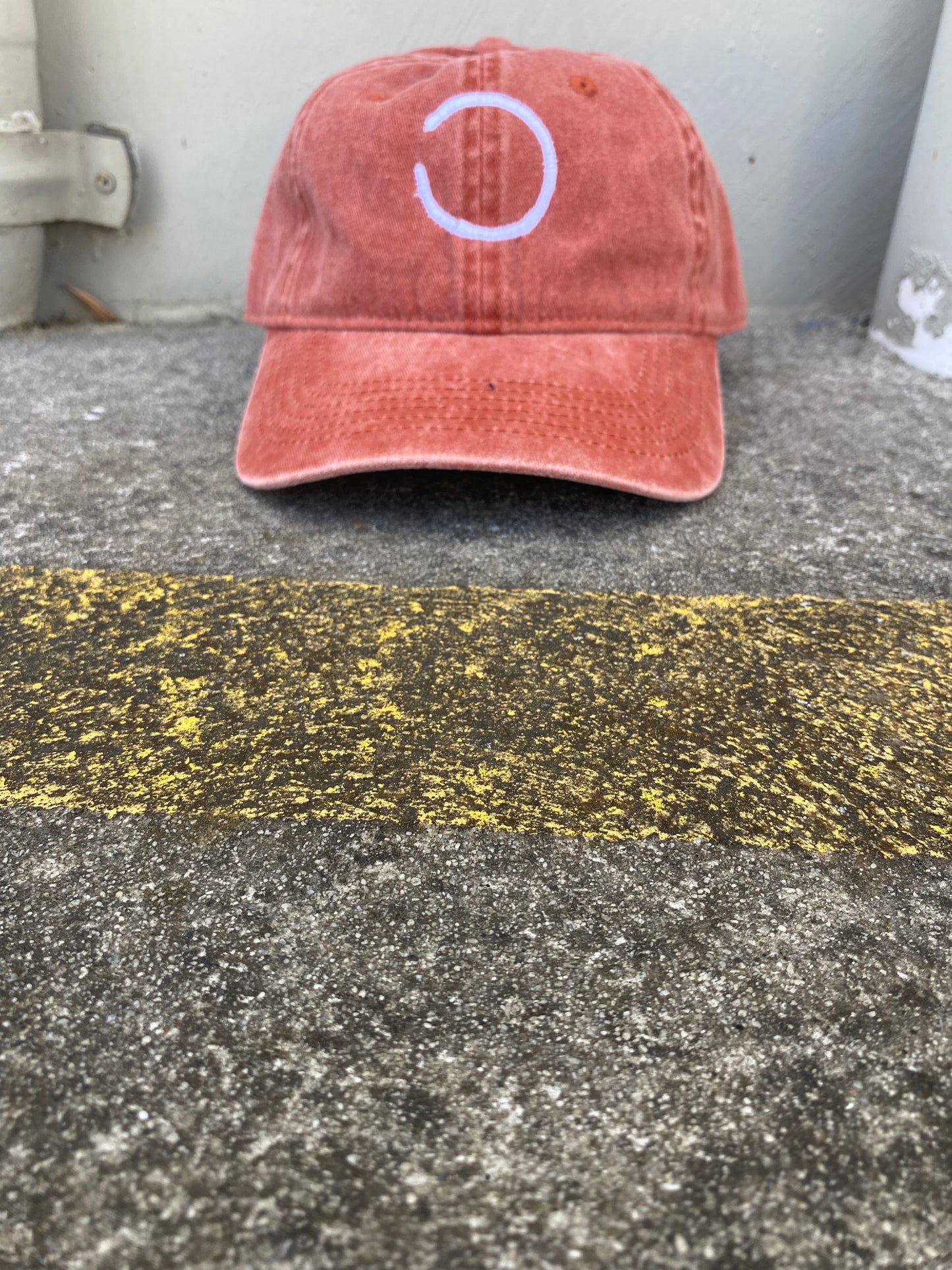 Orange Stonewash Cap