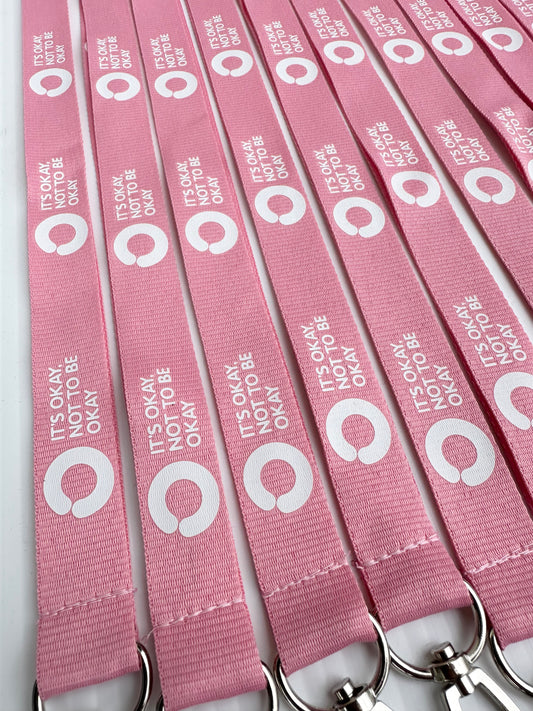 Baby Pink Lanyard with Saftey Clip