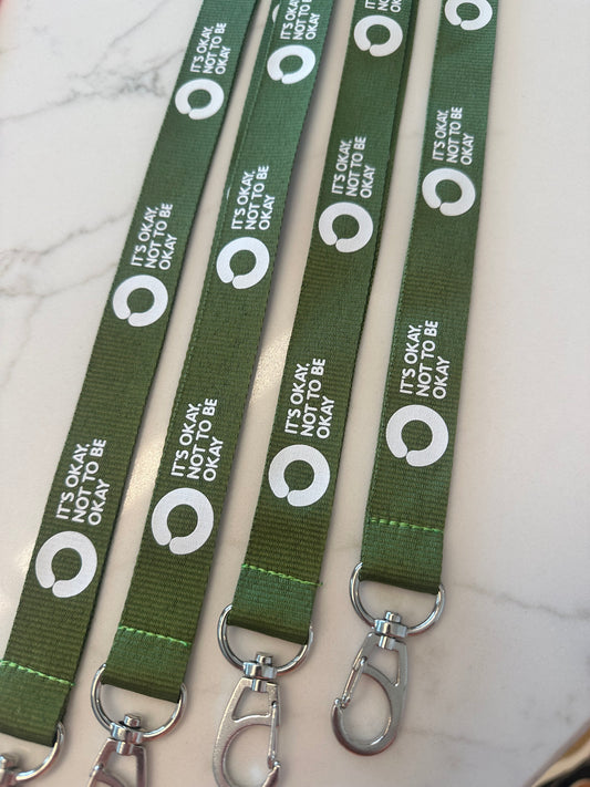 Khaki Lanyard with Saftey Clip