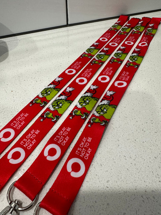 Grinch Lanyard with Safety Clip