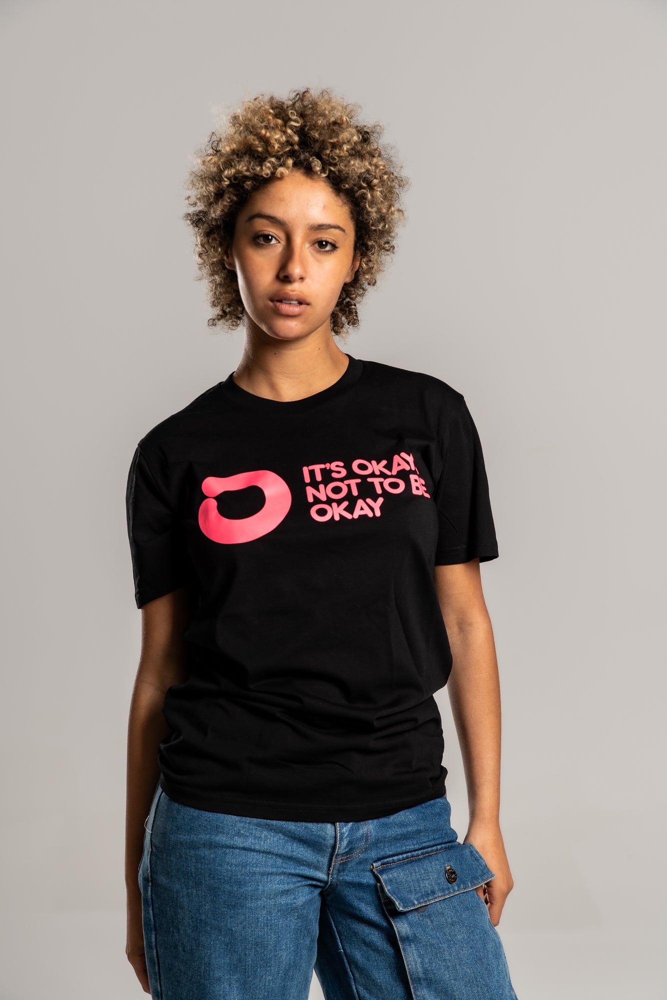 Unisex Pink logo T-shirt