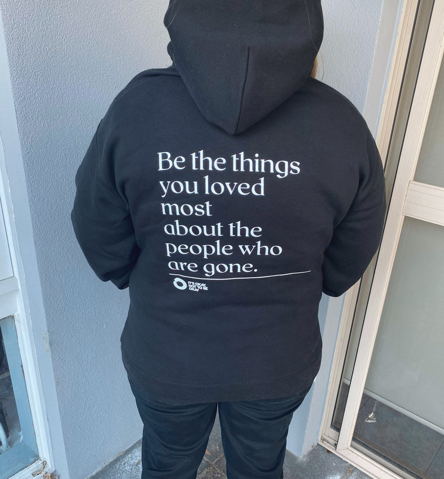 Black Unisex Quote Hoody