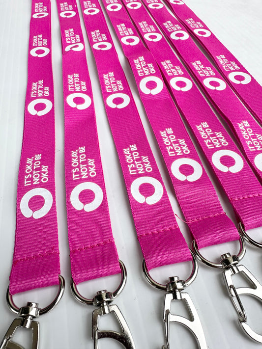 Fuchsia Lanyard with Saftey Clip