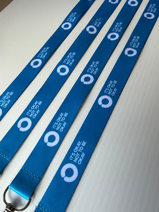 Blue lanyard with Safety Clip