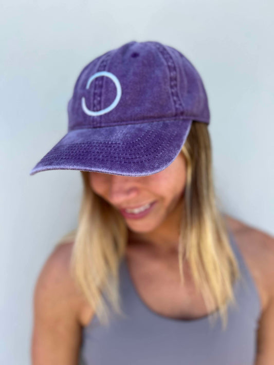 Purple Stonewash Cap