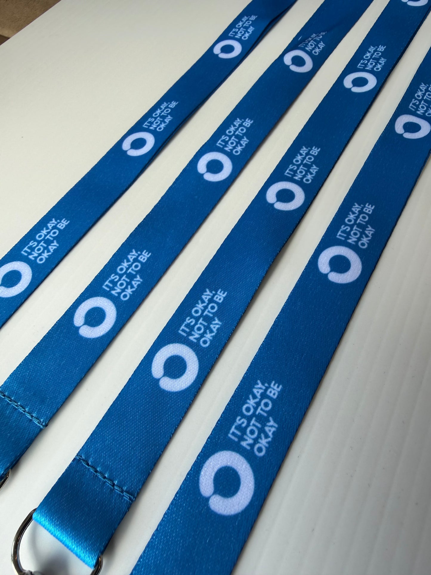 Blue lanyard with Safety Clip