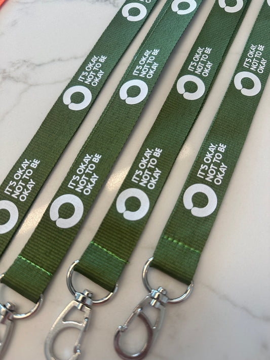 Khaki Lanyard with Saftey Clip