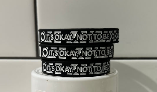 Zebra print - It’s okay, not to be okay wristband