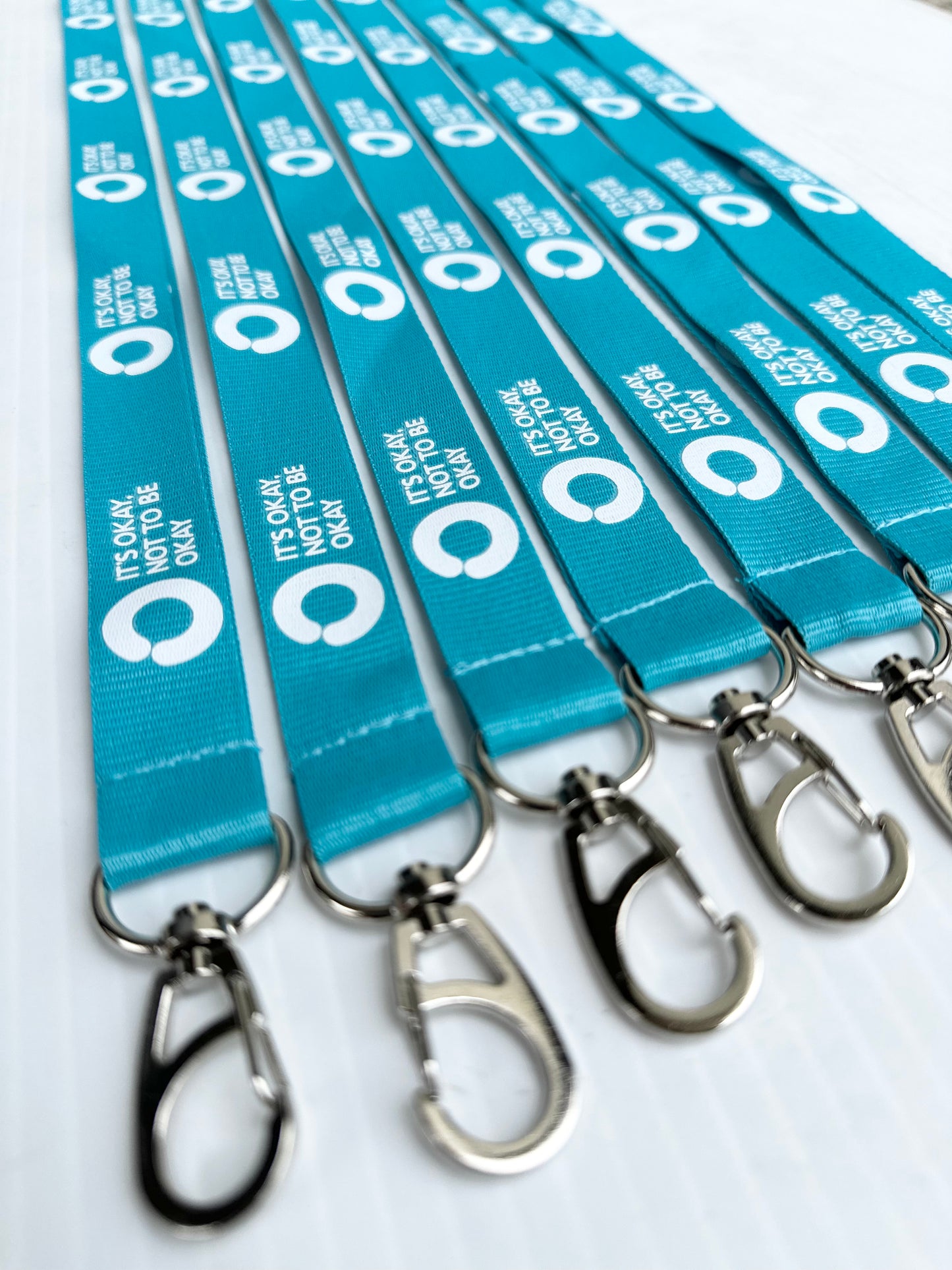 Turquoise Lanyard with Saftey Clip