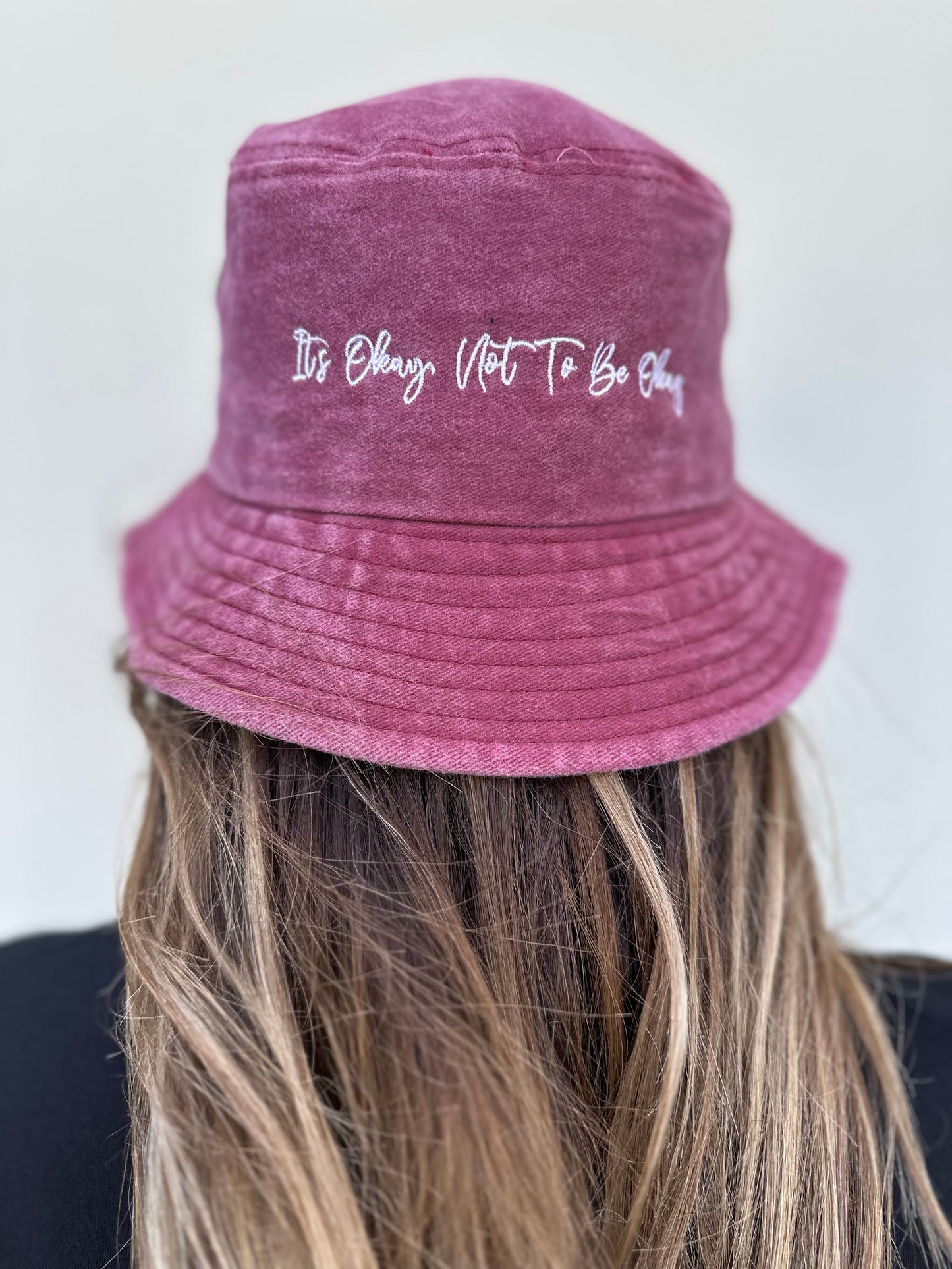 Burgandy Chino Bucket Hat