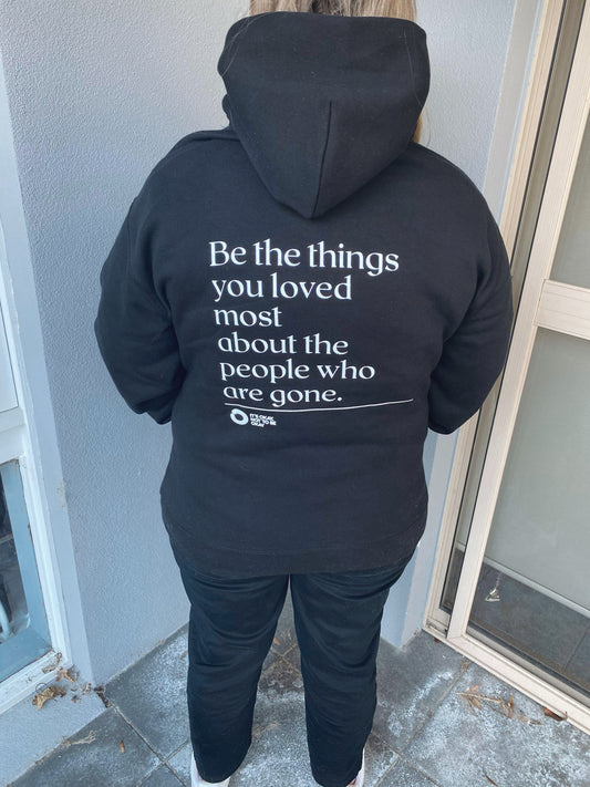 Black Unisex Quote Hoody