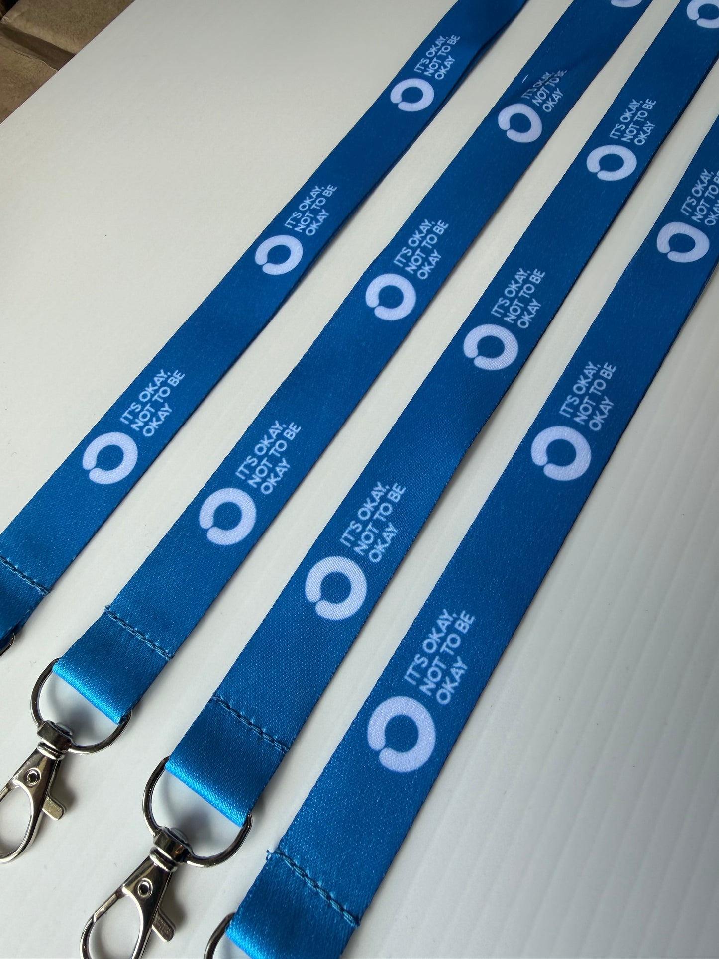 Blue lanyard with Safety Clip
