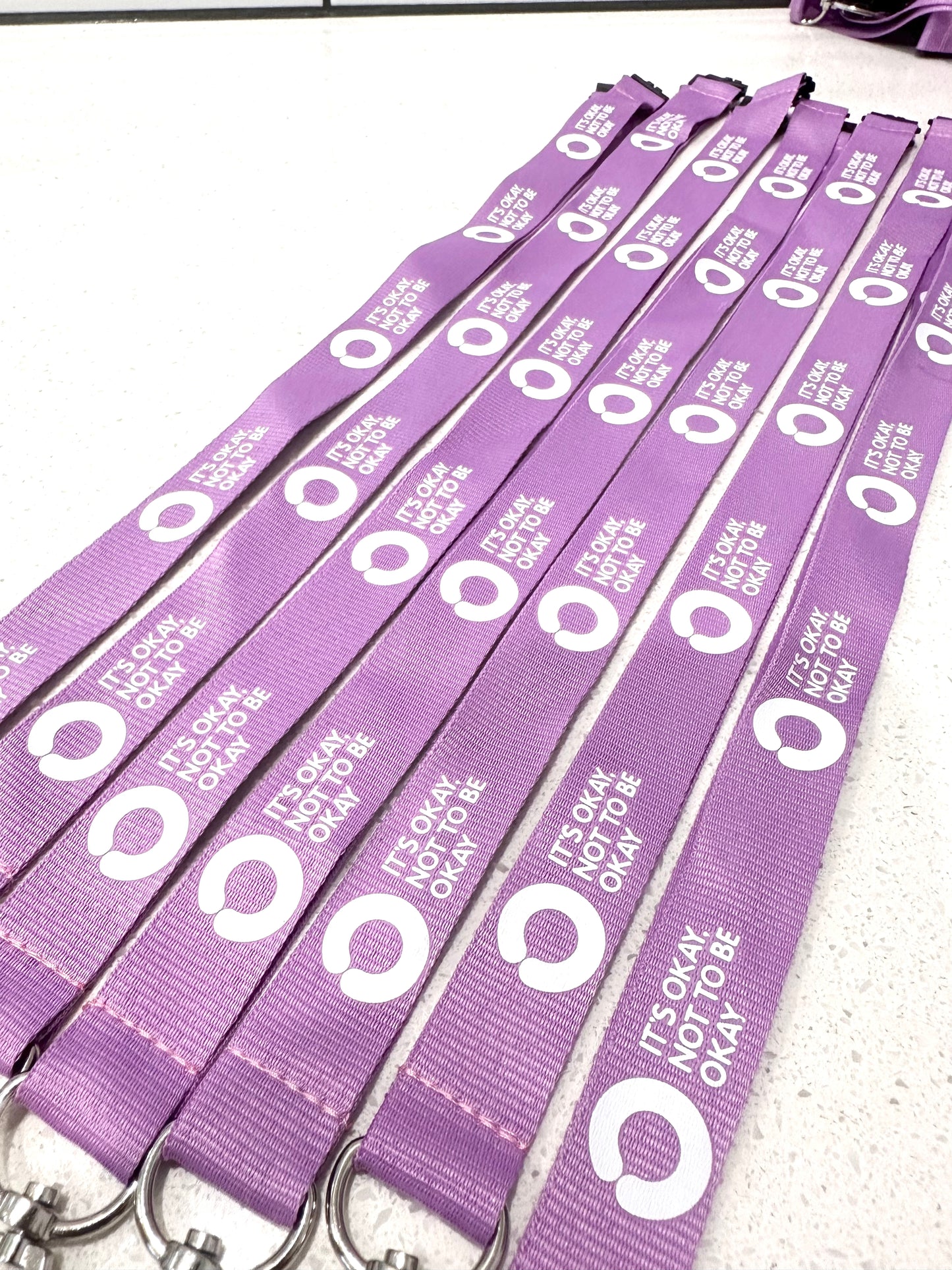 Lavender Lanyard with Saftey Clip