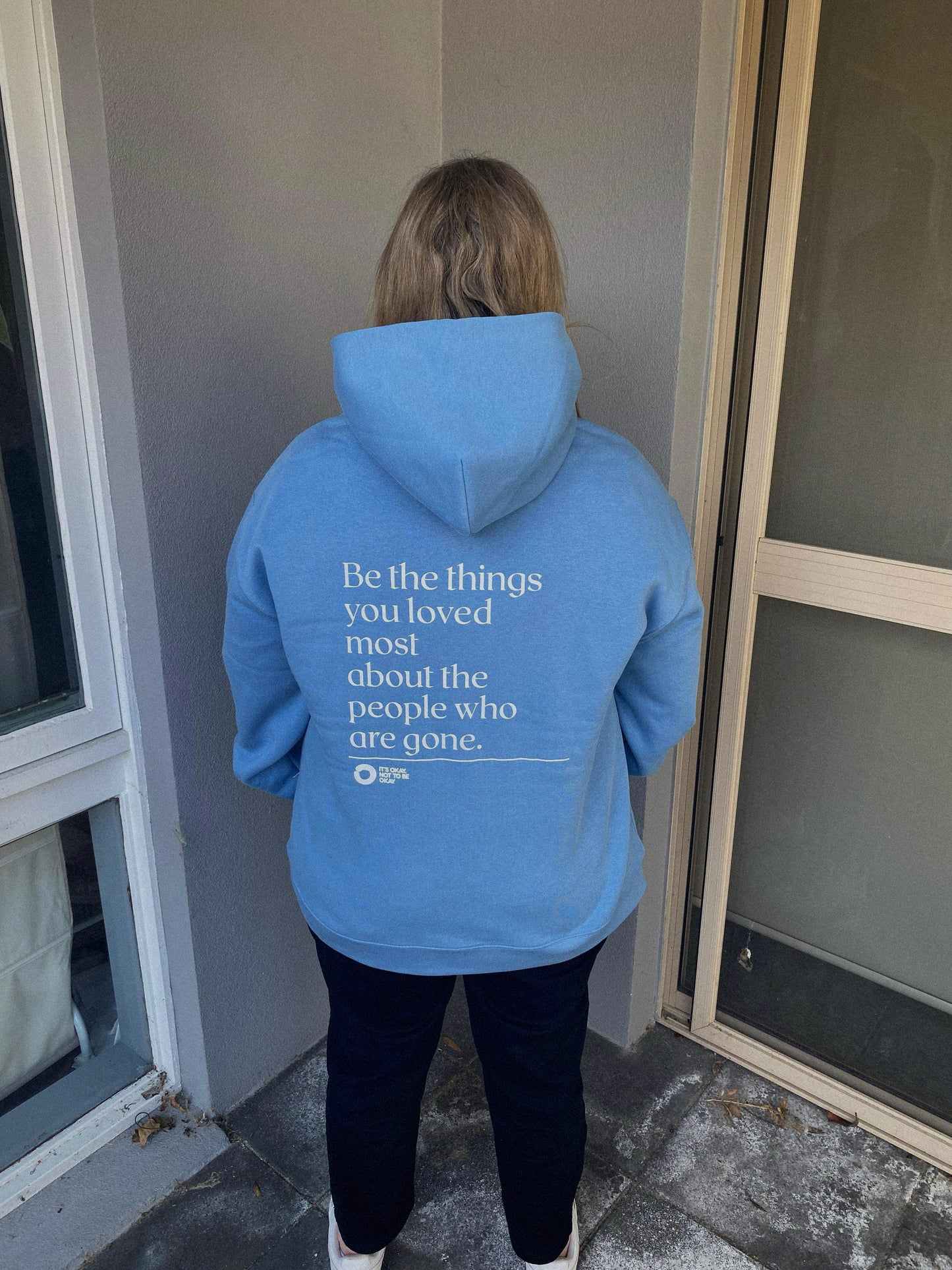 SALE! Blue Unisex Quote Hoody