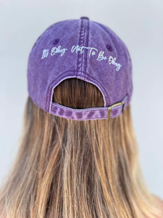 Purple Stonewash Cap