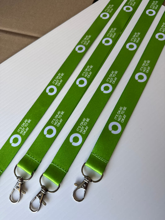 Green Lanyard with Safety Clip