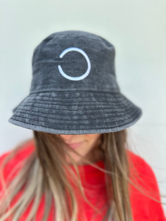 Black Washed Chino Bucket Hat