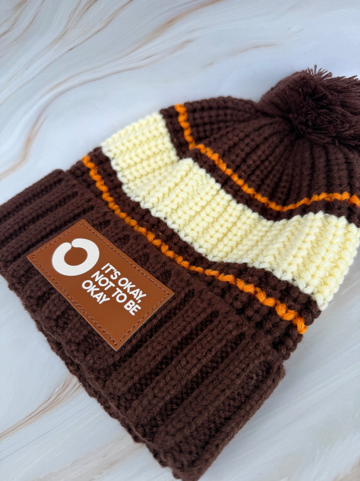 Unisex Vintage Brown Beanie
