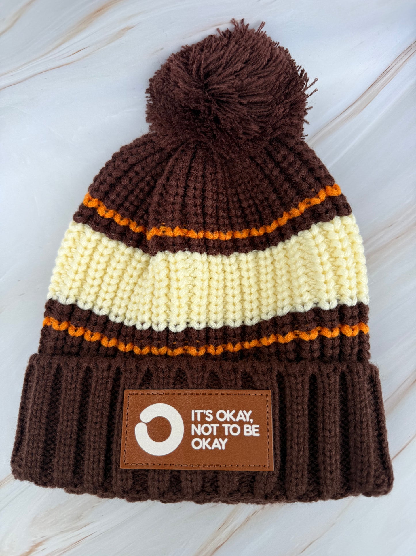 Unisex Vintage Brown Beanie