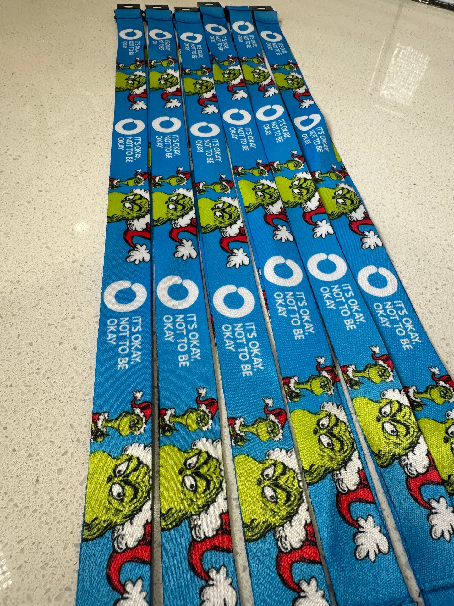 Grinch Lanyard with Safety Clip