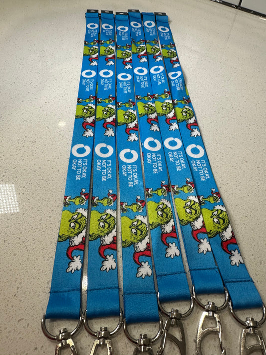 Grinch Lanyard with Safety Clip