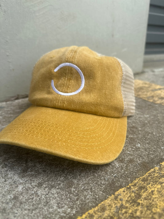 Mustard Mesh Cap