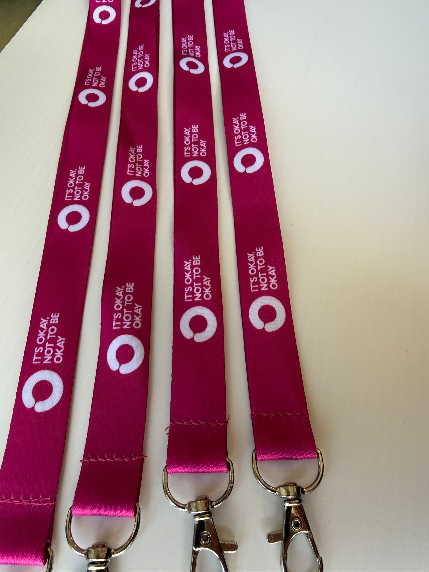 Pink Lanyard with Saftey Clip