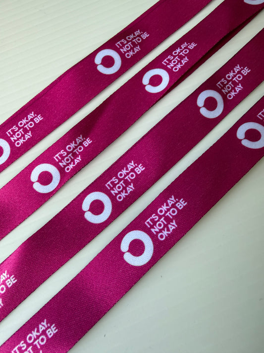 Pink Lanyard with Saftey Clip