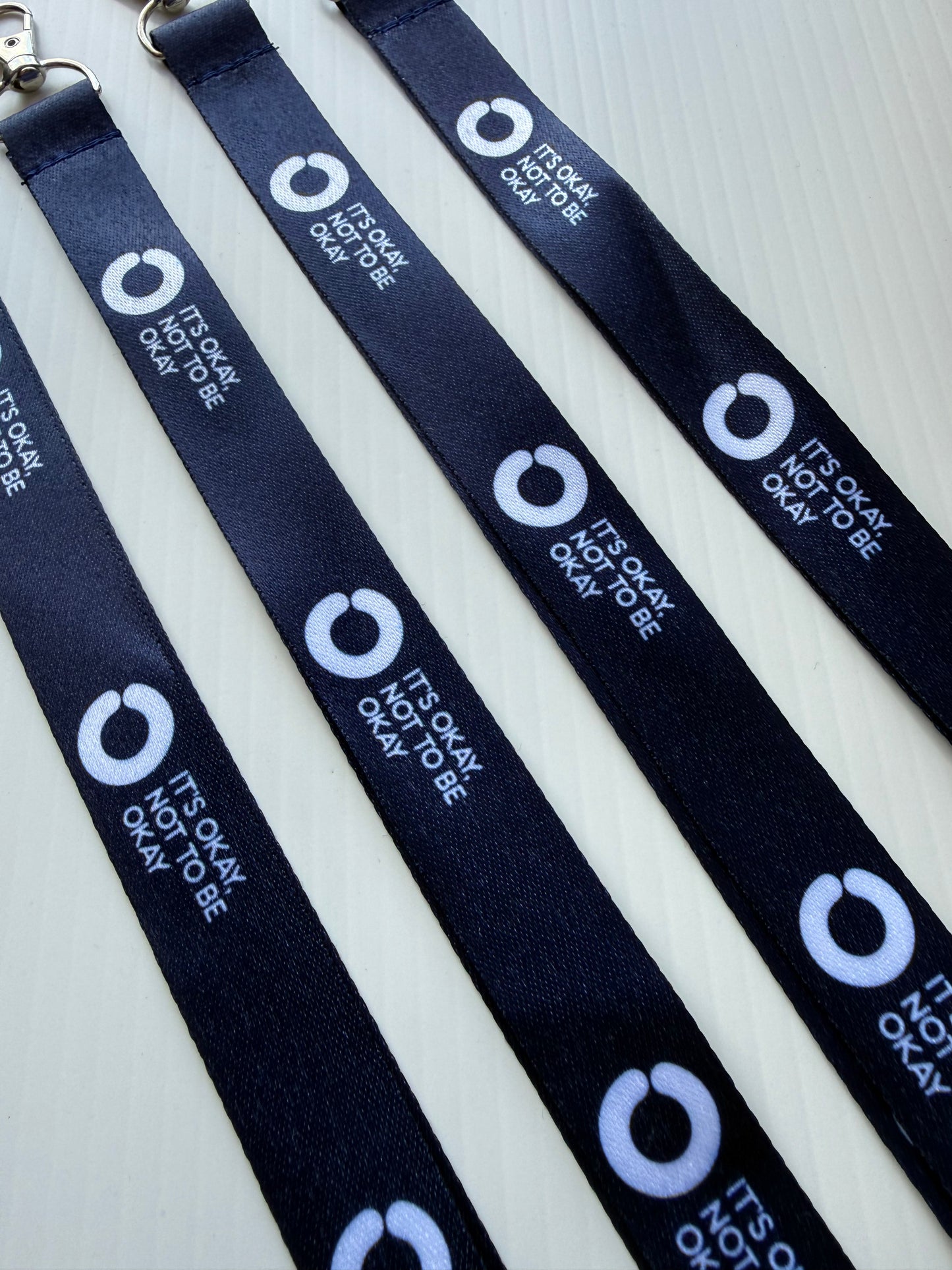 Navy Lanyard with Safety Clip
