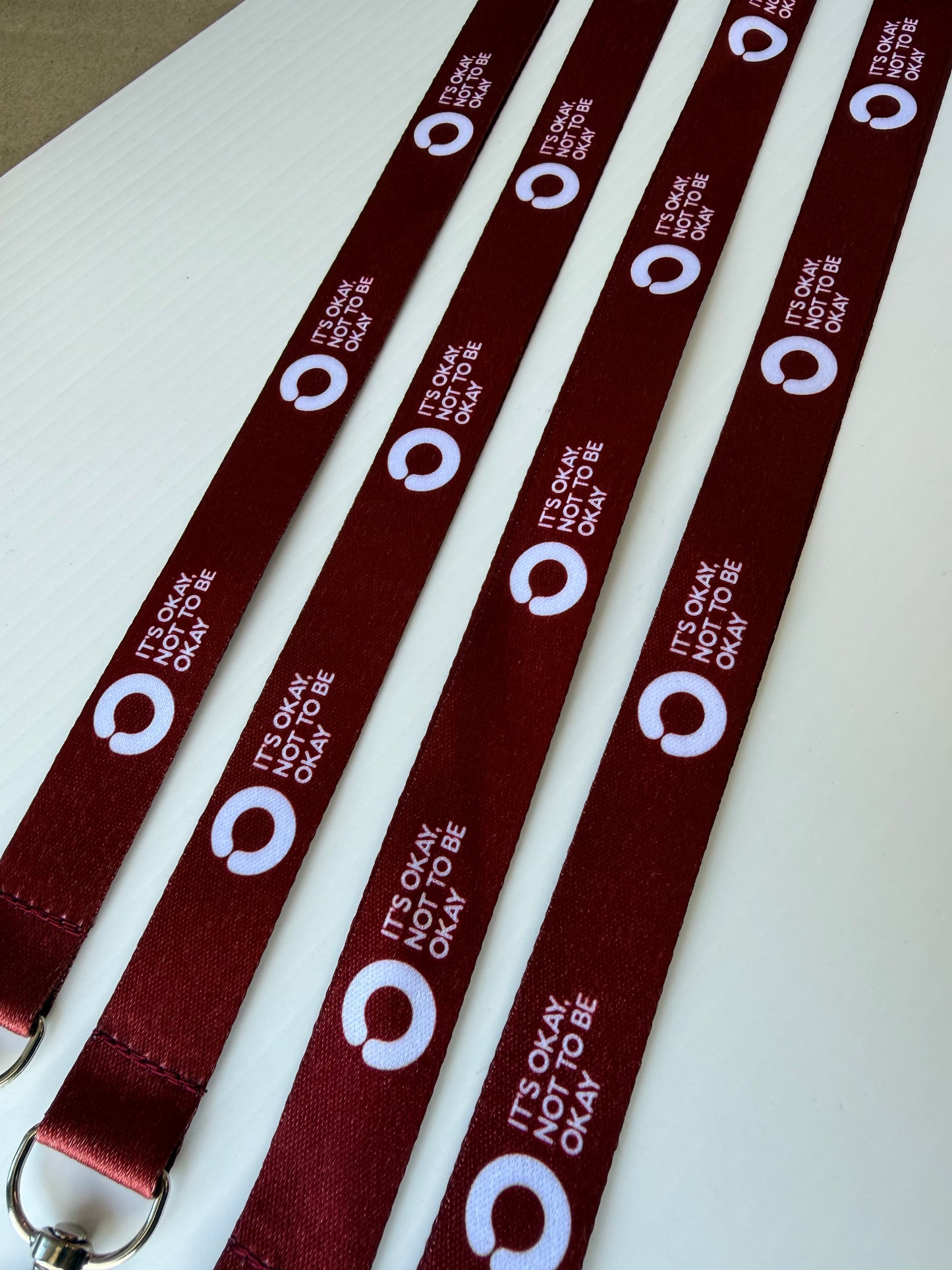 Brown Lanyard with Safety Clip