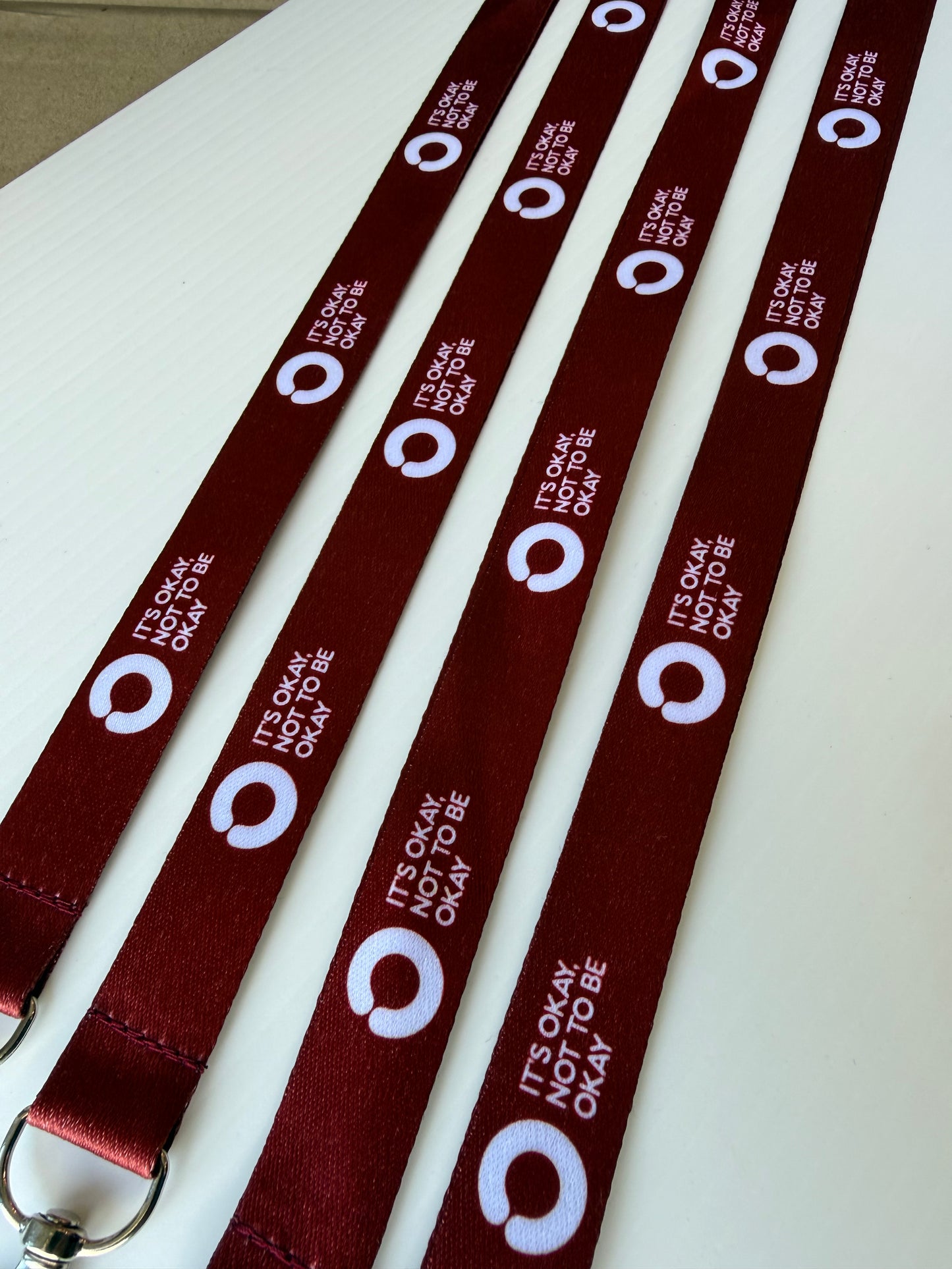 Brown Lanyard with Safety Clip