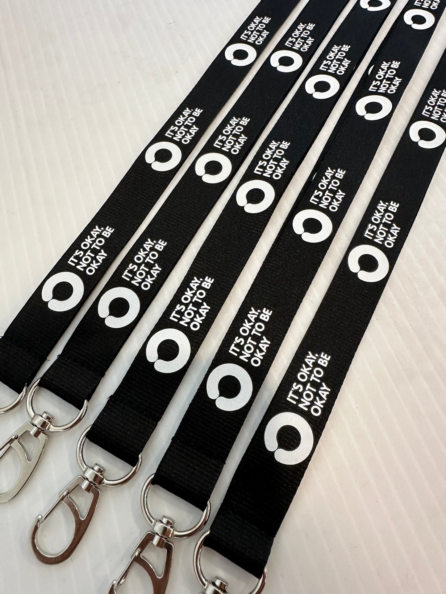 Black Lanyard with Safety Clip
