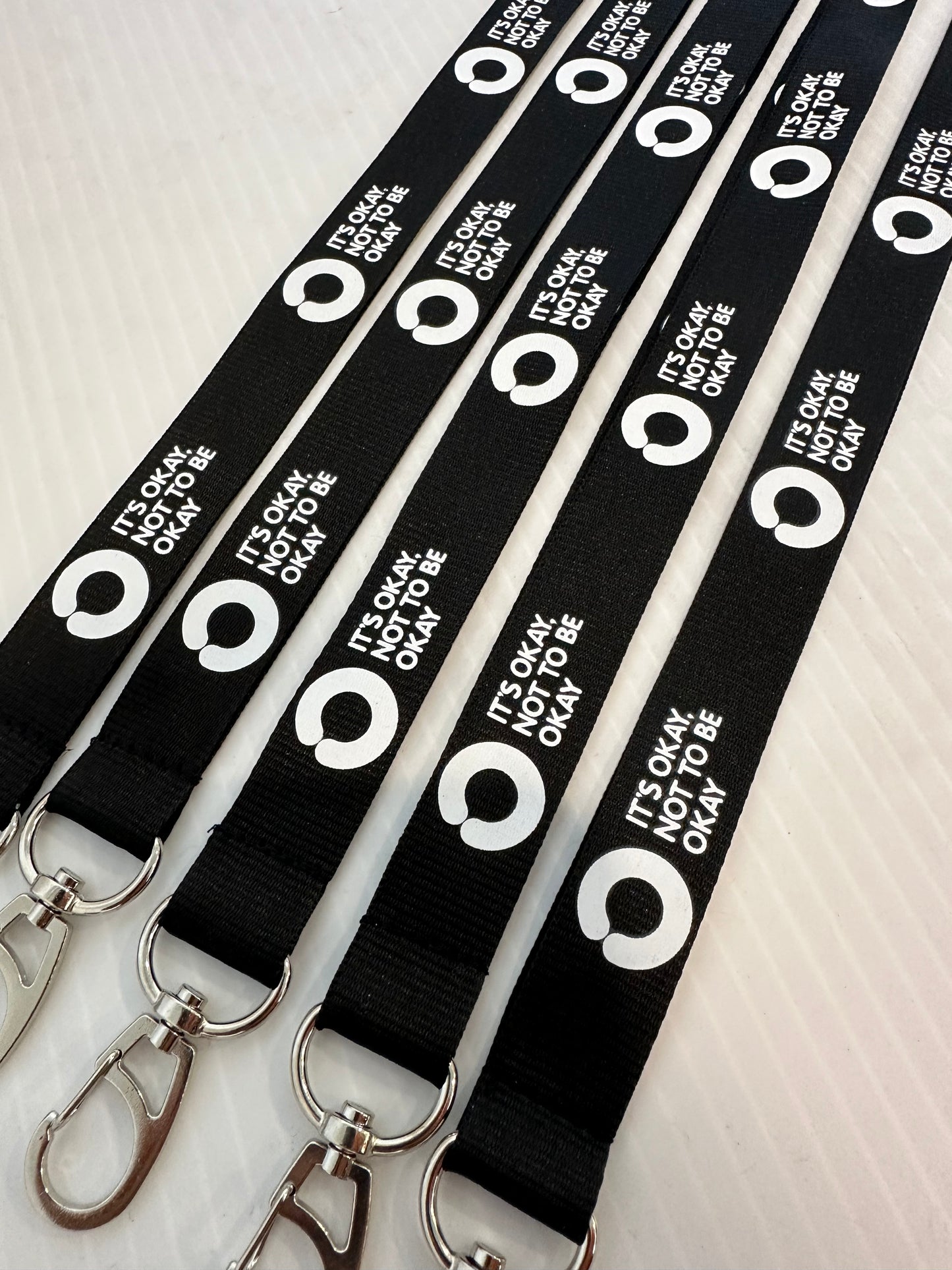 Black Lanyard with Safety Clip