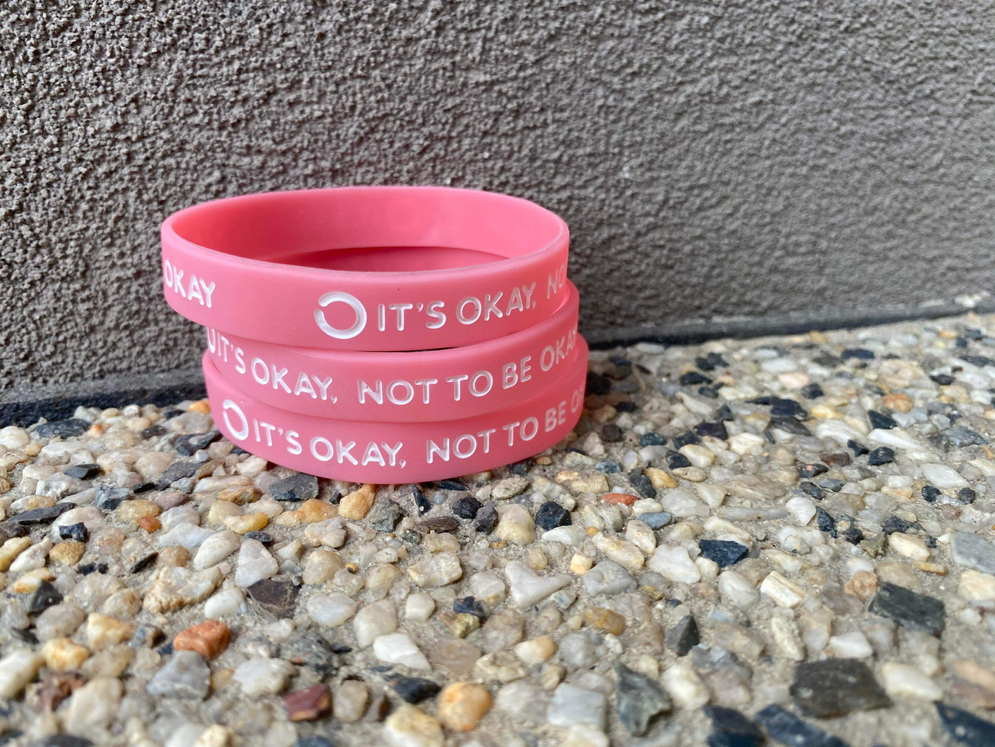 Light Pink - It’s okay, not to be okay wristband